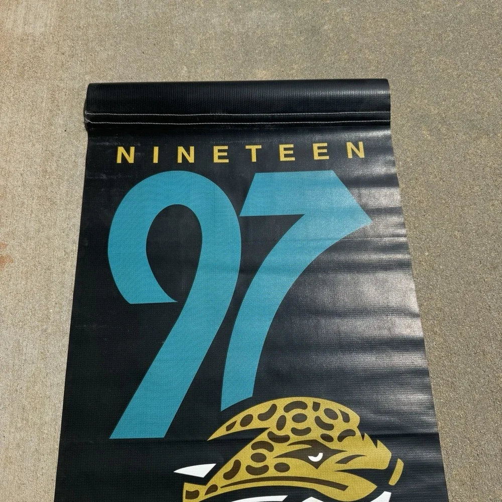 Vintage Jacksonville‎ Jaguars Street Banner Collection 1997 Banner NFL 43